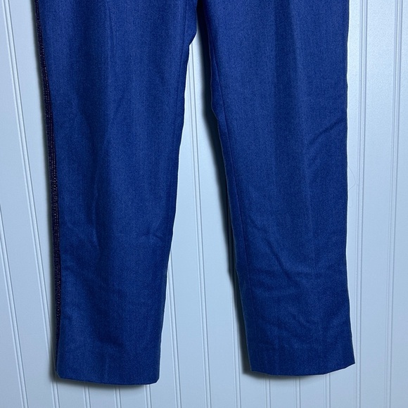 Women’s Blue Pants Billy Reid size 8 Pockets Zipper Business Casual - Picture 3 of 13